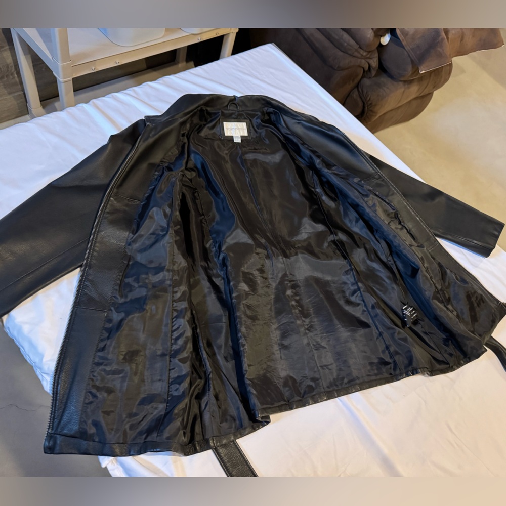 Worthington Women’s Genuine Leather Jacket XL - Picture 6 of 13